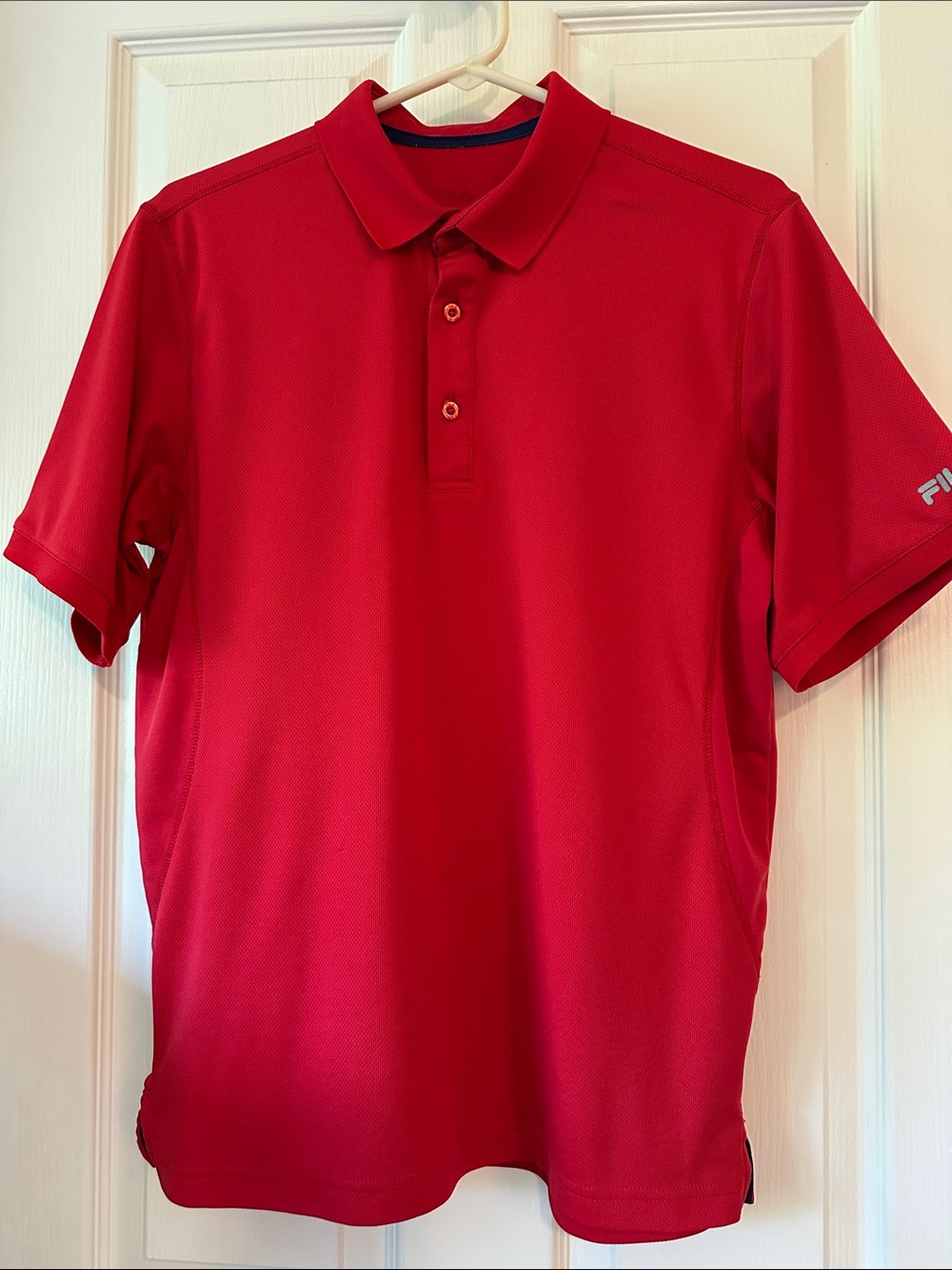 Fila Men's Red Performance Polo Shirt